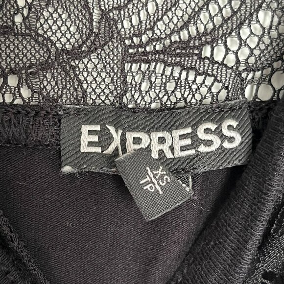 Express Sleeveless Top With Lace - Picture 3 of 5